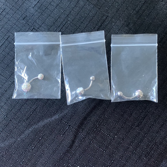 NWOT set of three navel rings - Picture 5 of 5